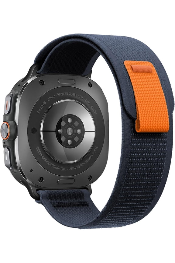 Trail Band for Samsung Galaxy Watch Ultra Bands 47mm Men/Women,Rugged Fabric Nylon Alpine Sport Loop Strap for Samsung Galaxy Watch 7 Ultra Band 47 mm 2024 Breathable Replacement Wristband