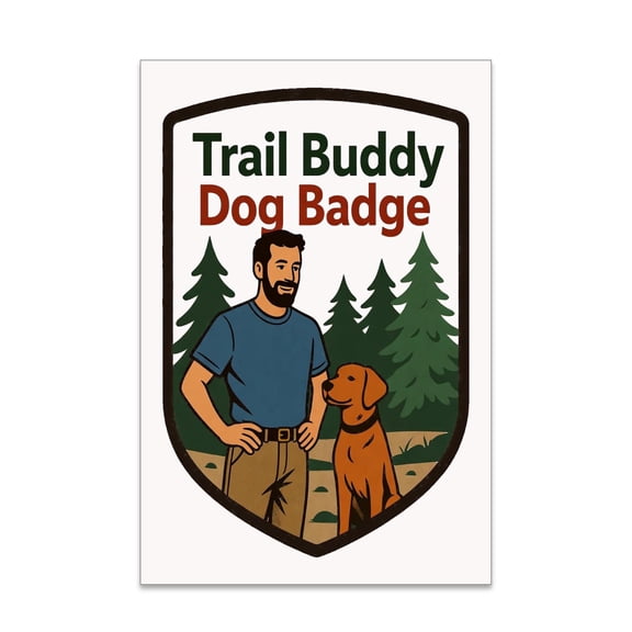 Trail Buddy Dog Poster - Wall Decor for Pet Parents