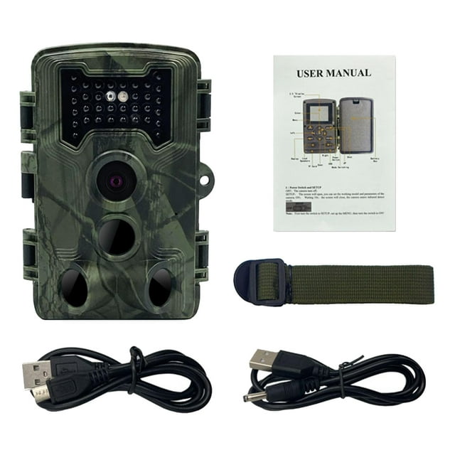 Trail Camera 16MP 1080P F with Night View 120 degreeWide Camera Lens 2.0 inch LCD