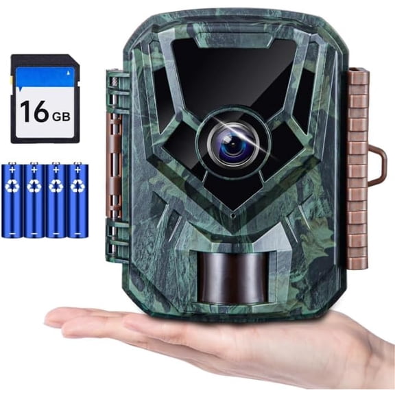 Trail Camera 36MP 2.7K, Mini Game Camera with Night Vion 0.1s Trigger Time Motion Activated 130Wide-Angle, Waterproof Trail Cam with 2.0 HD TFT Screen, Hunting Camera for Wildlife Monito