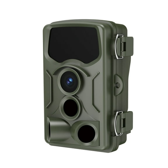 Trail Camera,  Game Camera Wide Angle,Waterproof Night Vision with No Glow Infrared LEDs,rigger Motion Activated for Wildlife, Green