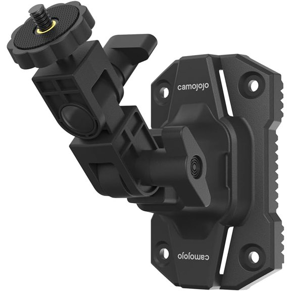 Trail Cameras Mounting Bracket with 1/4" -20 Threaded Insert 360Rotating Adjustable Holder for Outdoor Hunting Gear Accessory, Game Camera Holder Monitor Stand Hunting Camera Kit