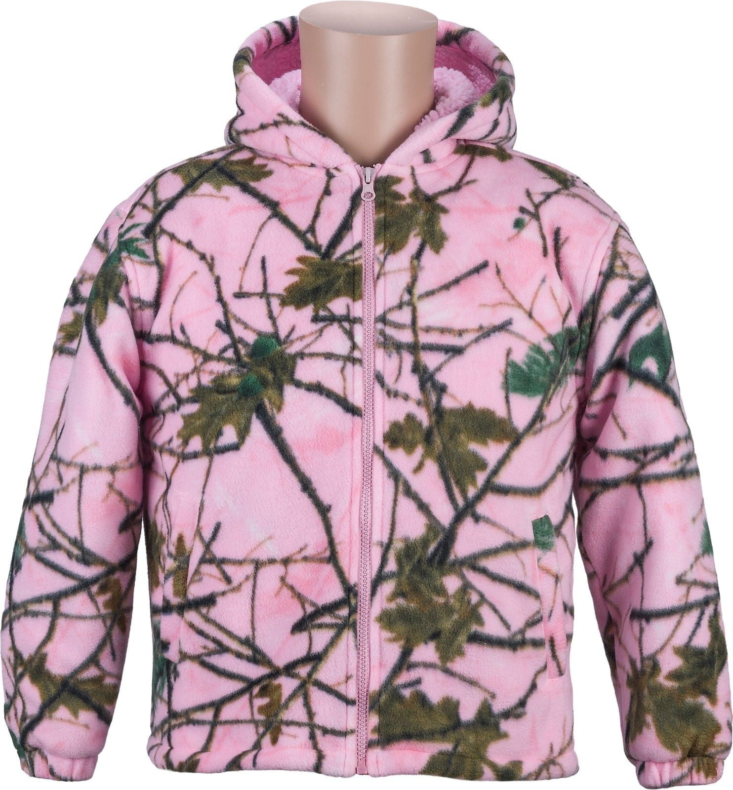 Pink camo coat deals