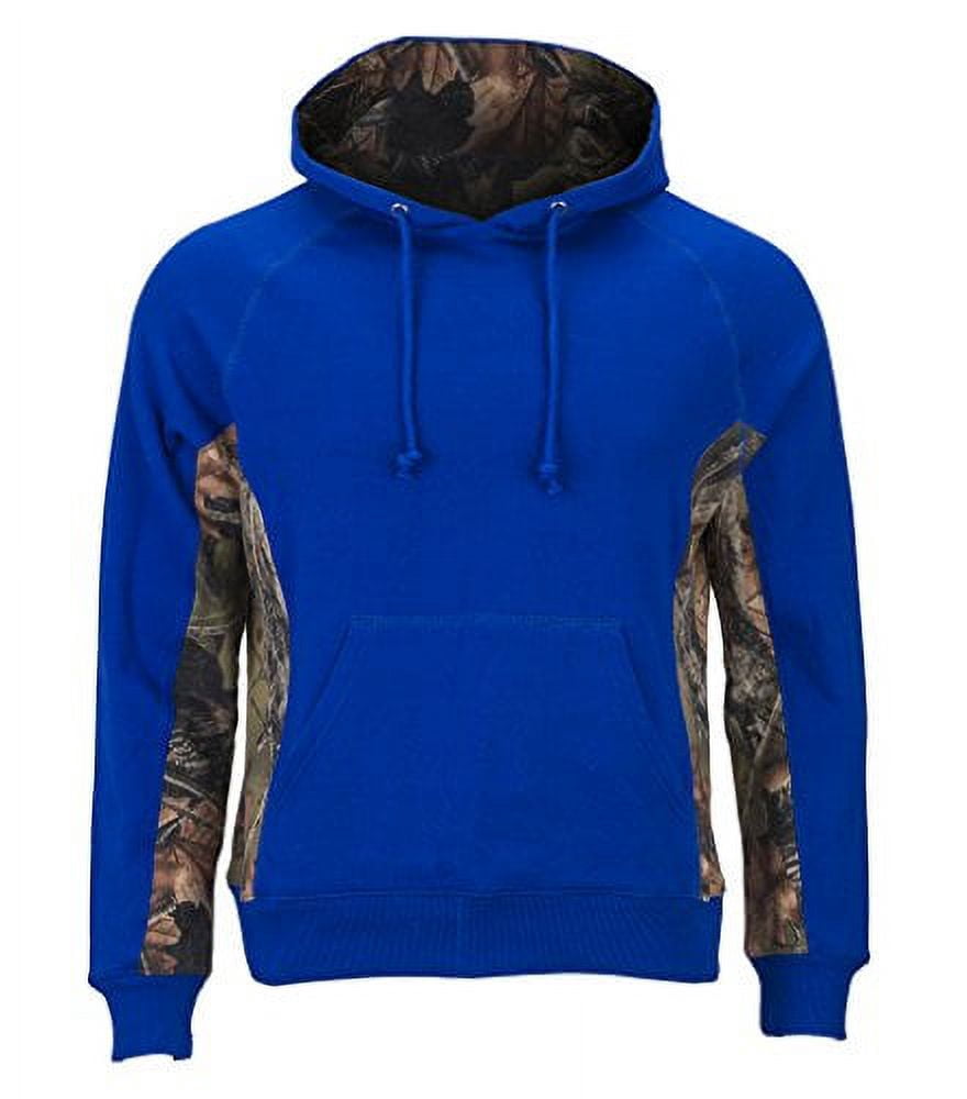 Trail Crest Women's Camo Hooded Sweatshirt, Large, Blue