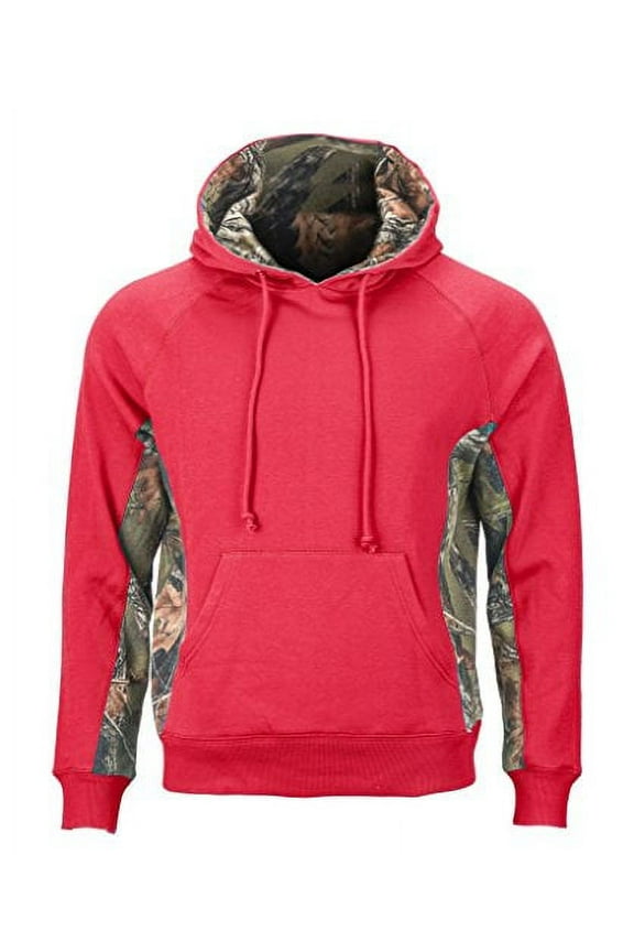 Trail Crest Women's Camo Hooded Sweatshirt, Large, Coral