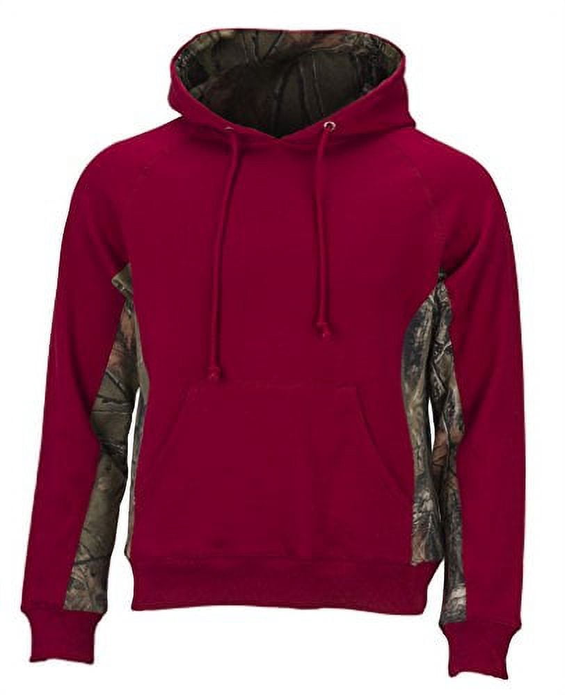 Trail Crest Women's Camo Hooded Sweatshirt, Small, Burgundy