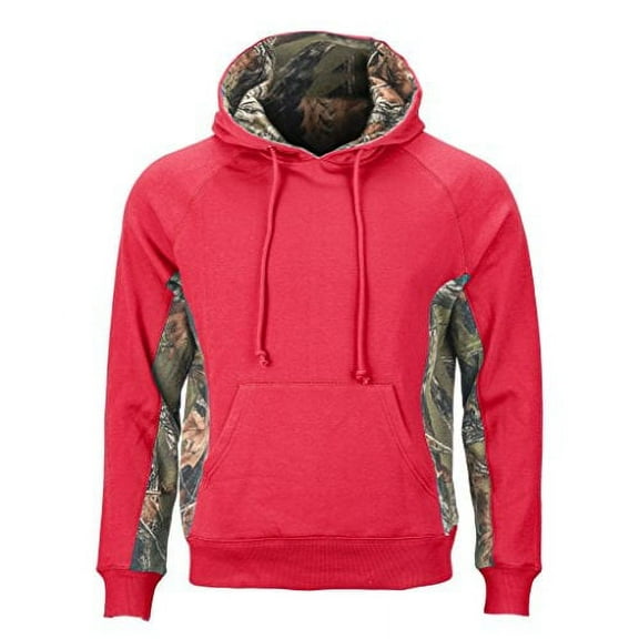 Trail Crest Women's Camo Hooded Sweatshirt, XL, Coral