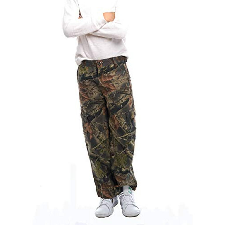 Trail Crest Youth Boy's Camo 6 Pocket Hiking/ Hunting Cargo Pants