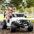 thumbnail image 1 of Trail Explorer 24V Kids Ride On Truck With Parental Control Remote, LED Foam Wheels, MP3 + Wireless Music Streaming, Vegan Leather Seats, 1 of 11