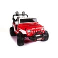 thumbnail image 1 of Trail Explorer Kids Ride On Truck With Parental Control Remote, LED Foam Wheels, MP3 + Wireless Music Streaming, Vegan Leather Seats, 1 of 9