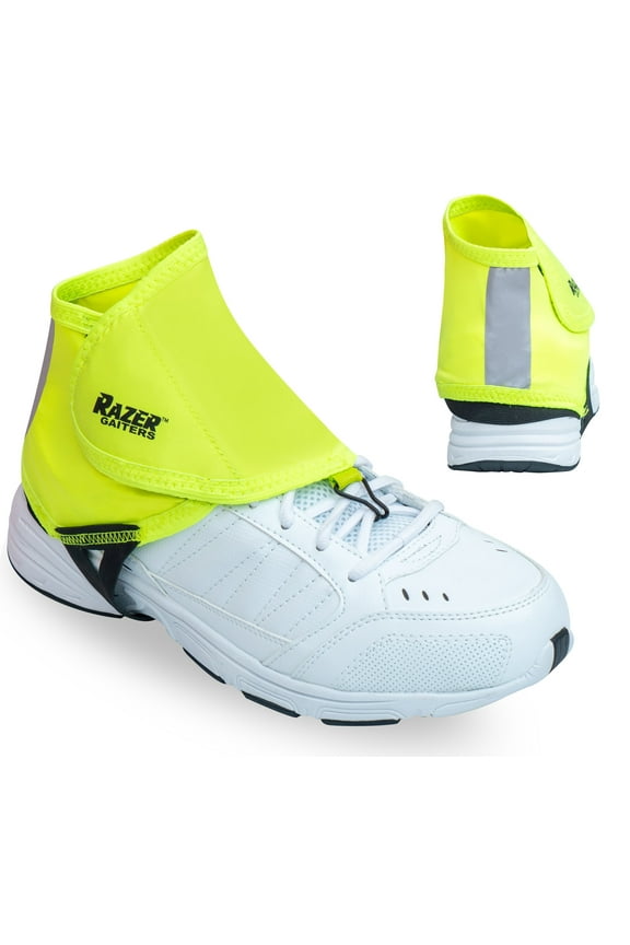 Trail Gaiters for Running - Large - Reflective Running Gear - Short Shoe Gaiters for Women and Men - Large