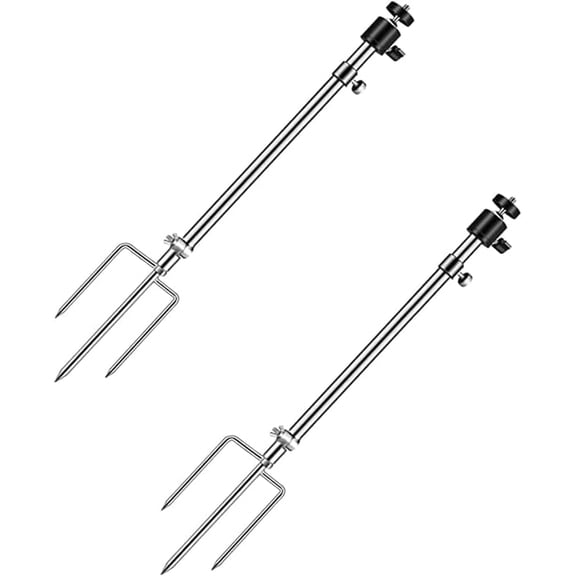 Trail & Game Camera Stand Mounts Thick Foldable Stainless Steel Bracket 360 Adjustable Universal Thread Connection 1/4''-20 (6 mm) for Hunting, Fishing (2 Pack)