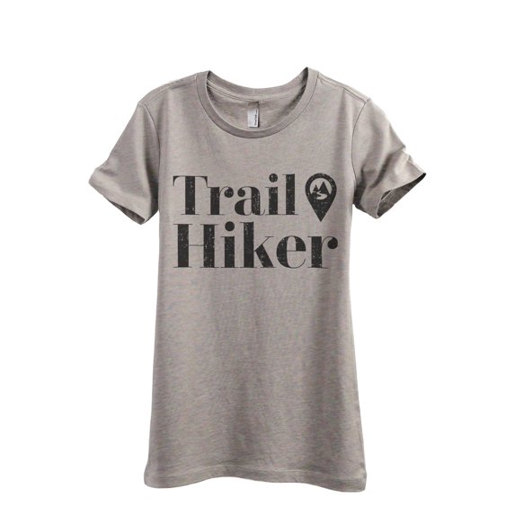 Trail Hiker Women's Fashion Relaxed T-Shirt Tee Heather Tan Large