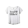 thumbnail image 1 of Trail Hiker Women's Fashion Slouchy Dolman T-Shirt Tee Heather White X-Large, 1 of 4