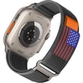 thumbnail image 1 of Nylon Band - Compatible with Apple Watch Ultra 2 Band 49mm 46mm 45mm 44mm 42mm 41mm 40mm 38mm Men Women,Rugged Braided Elastic Weave Sport Strap for iWatch Ultra Series 10/9/8/7/6/SE/5/4/3, 1 of 15