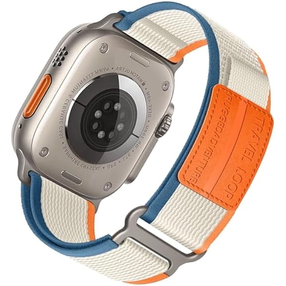 Trail Loop Nylon Band - Compatible with Apple Watch Ultra 3/2/1 Series 11/10/9/8/7/6/SE/5/4/3 Men Women,Rugged Elastic Fabric Sport Strap for iWatch Bands 49mm 46mm 45mm 44mm 42mm 41mm 40mm 38mm