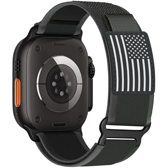 Trail Loop Nylon Band - Compatible with Apple Watch Ultra 3/2/1 Series 11/10/9/8/7/6/SE/5/4/3 Men Women,Rugged Elastic Fabric Sport Strap for iWatch Bands 49mm 46mm 45mm 44mm 42mm 41mm 40mm 38mm
