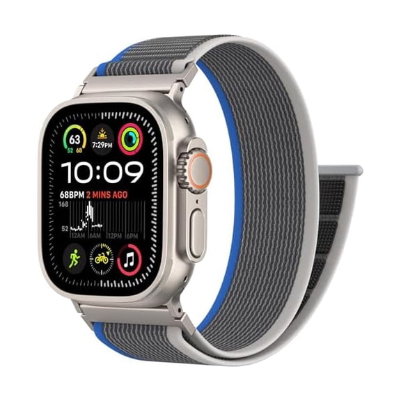 Trail Loop Nylon Sport Band Compatible with Apple Watch Ultra 3 2 Band for Men 49mm 46mm 45mm 44mm 42mm, Rugged Breathable Sport Adjustable Strap for iwatch bands Series 11/10/9/8/7/6/5/4, SE 3 2 1