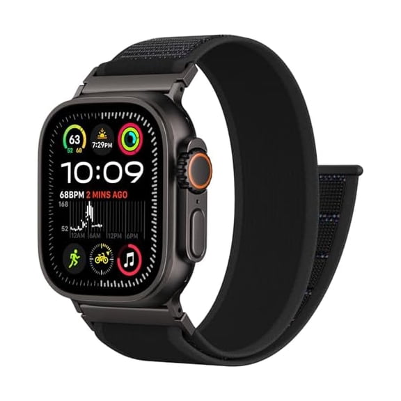 Trail Loop Nylon Sport Band Compatible with Apple Watch Ultra 3 2 Band for Men 49mm 46mm 45mm 44mm 42mm, Rugged Breathable Sport Adjustable Strap for iwatch bands Series 11/10/9/8/7/6/5/4, SE 3 2 1