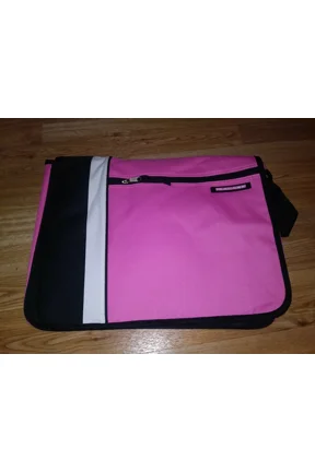 Adjustable Straps Nylon Shoulder Bag, Pink