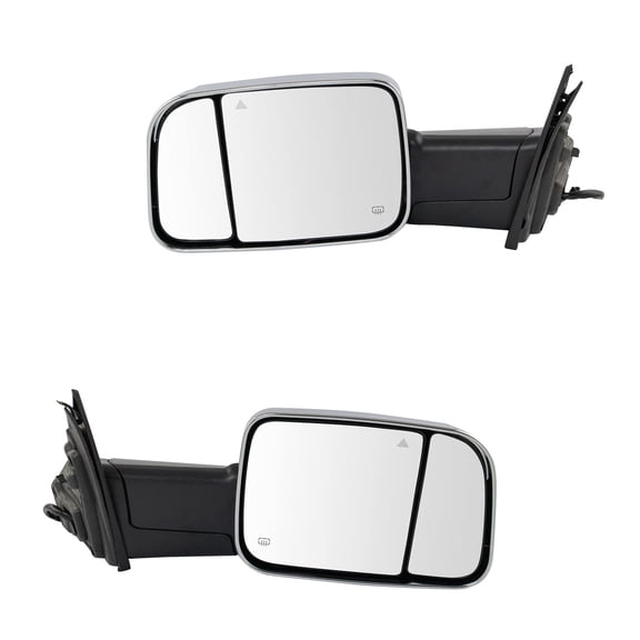 Trail Ridge Mirror Power Heated Blind Spot Detection Puddle Turn Pair for Ram TR00768