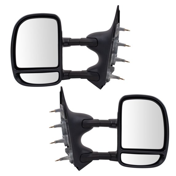 Trail Ridge Mirror Set 2 Piece Manual Folding Textured Fits 03-14 Ford E-150 03-14 E-250 03-19 E-350 Super Duty 21 E-350 Super Duty 03-19 E-450 Super Duty 21 E-450 Super Duty