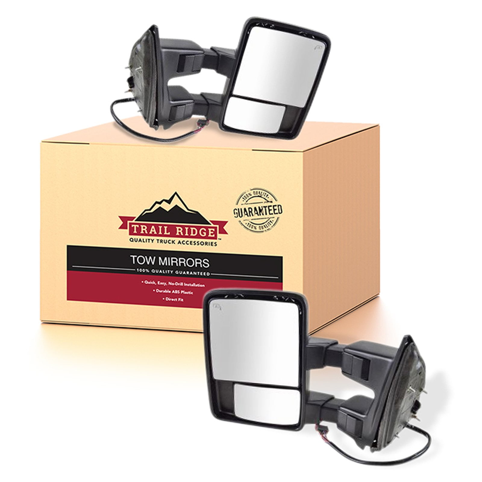 Trail Ridge Power Fold Extend Heat Memory Signal Chrome Tow Mirror Pair ...
