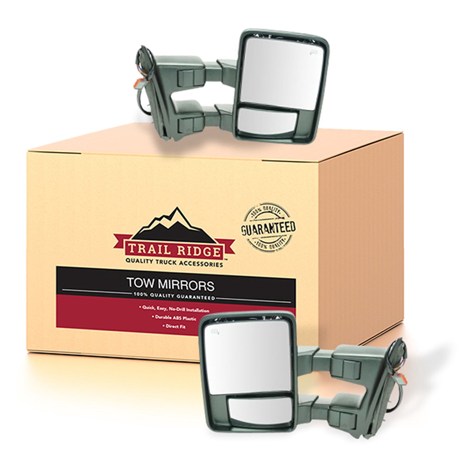 Trail Ridge® TR00692 - Driver and Passenger Side Power Towing Mirror Set ( Heated, Foldaway