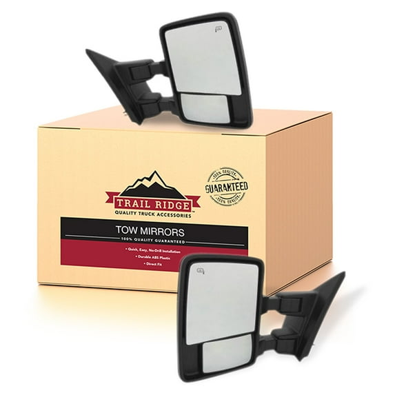 Trail Ridge Tow Mirror Power Fold Extend Heated Memory Turn Smooth Pair for Ford TR10181 Fits select: 2013-2014 FORD F150
