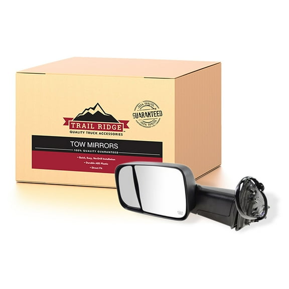 Trail Ridge Tow Mirror Power Folding Heat Memory Signal Puddle Black LH for Ram TR00111