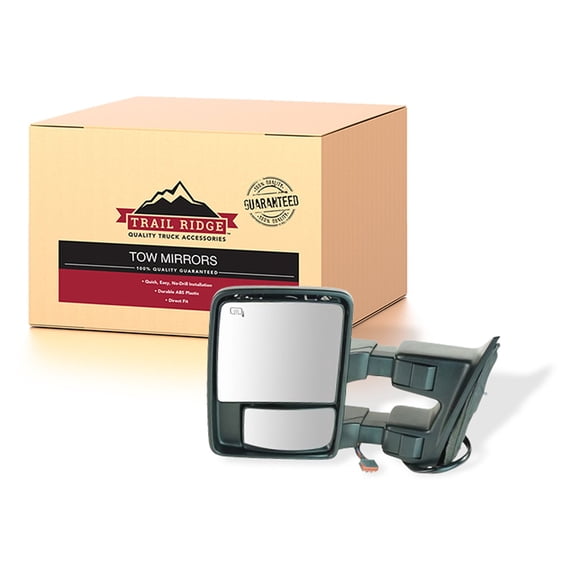 Trail Ridge Tow Mirror Power Folding Heated Smoked Signal Memory Left for Ford TR00110 Fits select: 2008-2016 FORD F250, 2008-2016 FORD F350