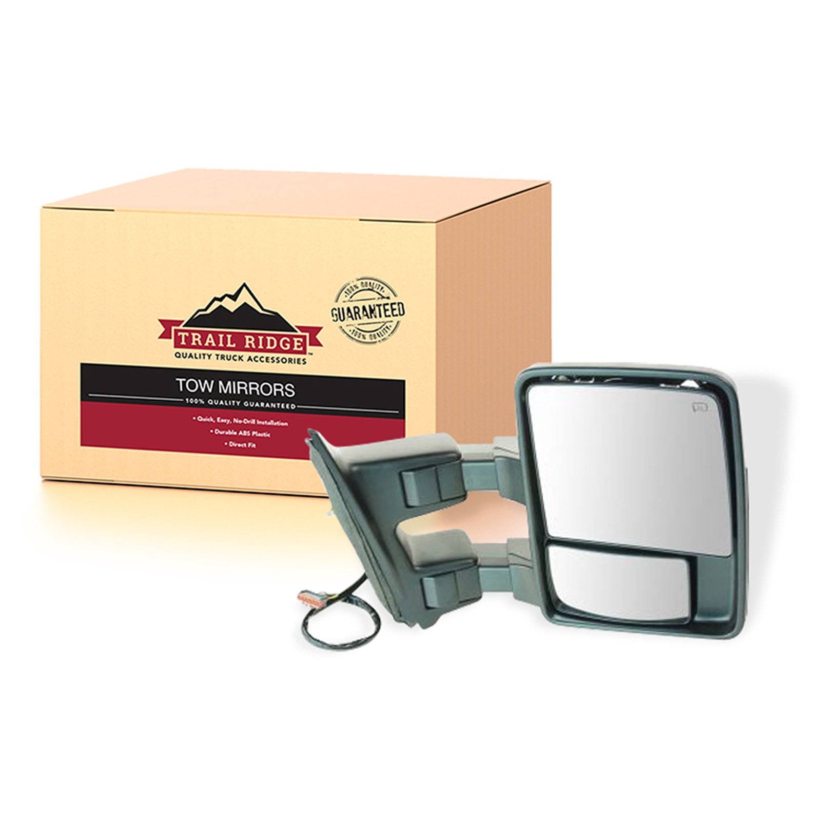 Trail Ridge Tow Mirror Turn Signal Lens Pair - Smoked Housing For 99-12 Ford Trucks - View #10