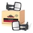 thumbnail image 1 of Trail Ridge Tow Mirror Power Heat Signal Spotlight Textured Black Pair for F150 TR00385 Fits select: 2015-2018 FORD F150, 1 of 5