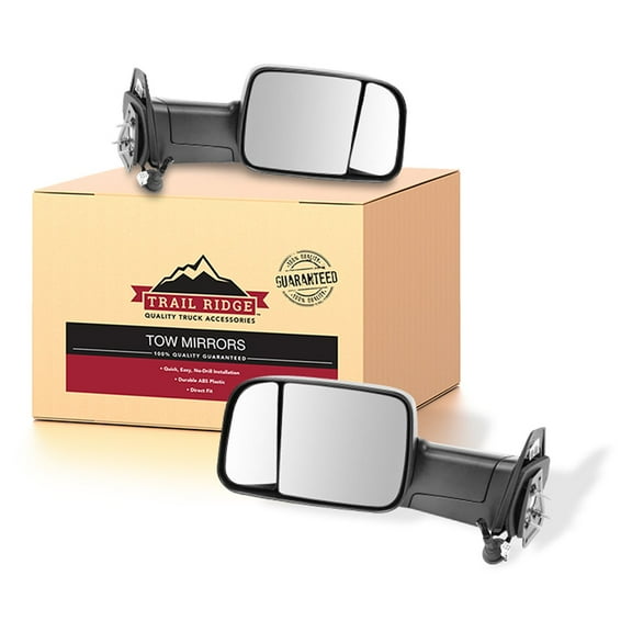 Trail Ridge Tow Mirror Power Heated Textured Black 4th Gen Style Pair for Ram TR00054 Fits select: 1998-2001 DODGE RAM 1500, 1998-2002 DODGE RAM 2500