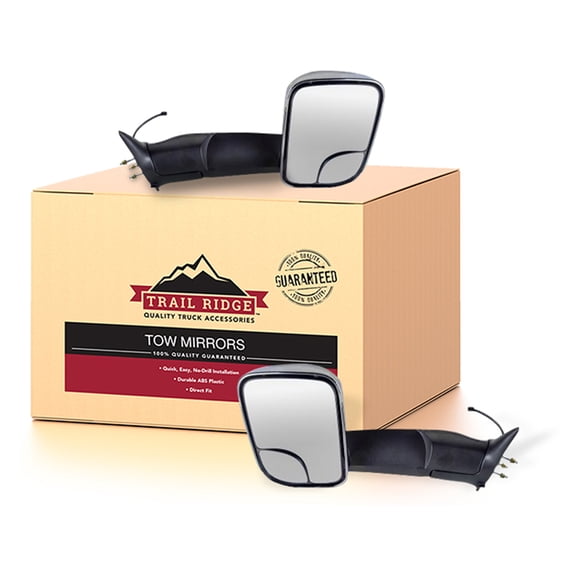 Trail Ridge Towing Mirror Manual Signal Chrome Pair Set for 94-01 Ram Pickup Fits select: 1994-2001 DODGE RAM 1500, 1994-2002 DODGE RAM 2500