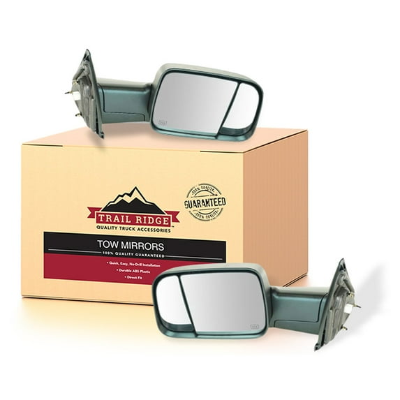 Trail Ridge Towing Mirror Power Heated Pair Set for Dodge Ram Truck 1500 2500 TR00136 Fits select: 2003-2009 DODGE RAM 3500