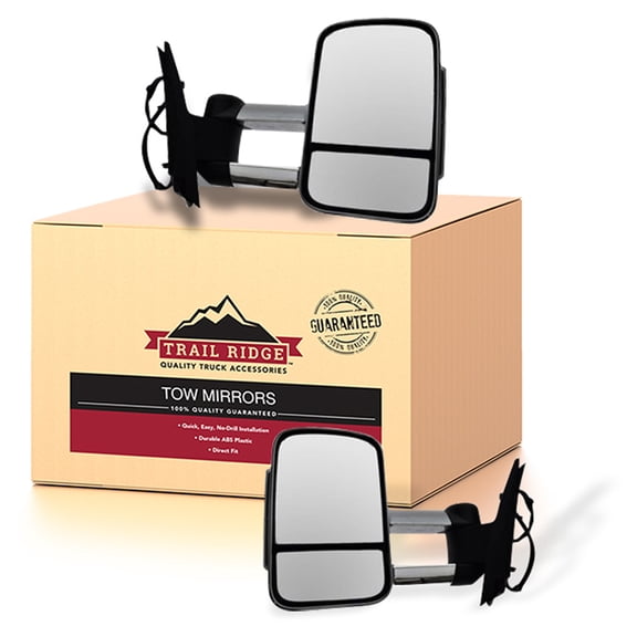 Trail Ridge Towing Mirror Power Heated Signal Side Chrome Pair Set for Chevy GMC TR00241 Fits select: 2007-2013 CHEVROLET SILVERADO, 2007-2013 GMC SIERRA