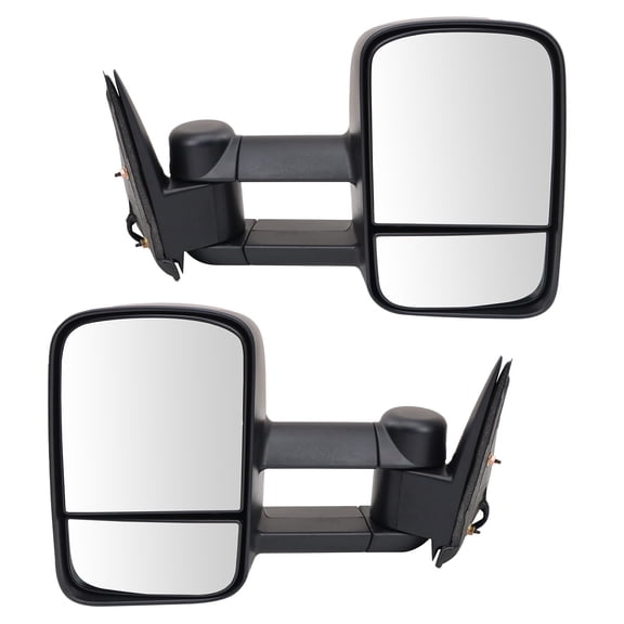Trail Ridge Towing Mirror Set 2 Piece Power Heated Textured Fits 99-06 Chevrolet Silverado 1500 03-04 Silverado 2500 03-06 Silverado 2500 HD 03-06 Silverado 3500 07 Silverado 1500 Classic