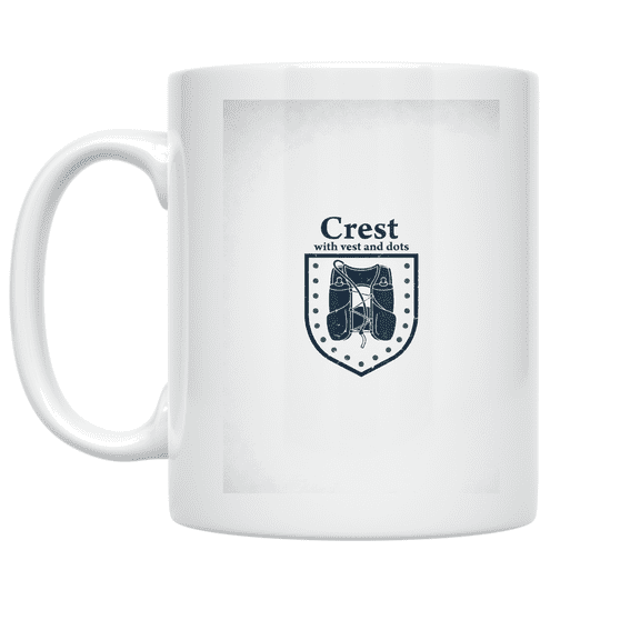 Trail Runner Crest Design - Trail Running Enthusiast - 11 oz Ceramic Coffee Mug