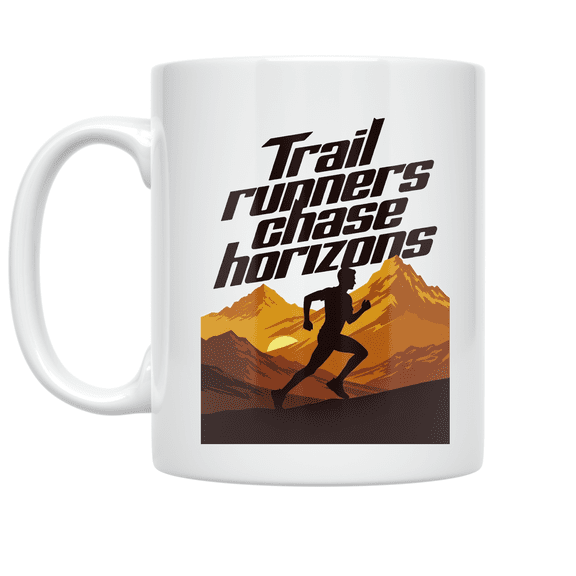 Trail Running Adventure - Trail Runner - 11 oz Ceramic Coffee Mug