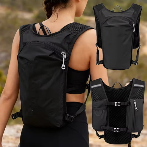 Trail Running Backpack Breathable Hydration Vest Lightweight Cycling Run Jogging Marathon Backpack Outdoor Sports Hiking Vest