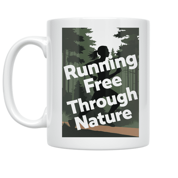 Trail Running Inspiration - Runner Enthusiast - 11 oz Ceramic Coffee Mug