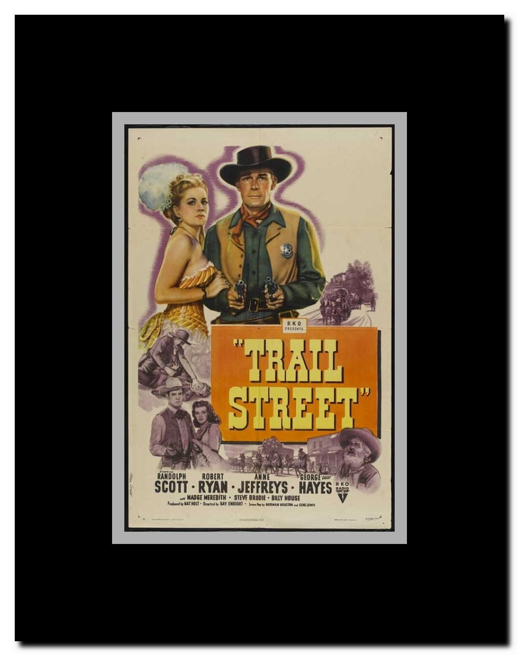 Trail Street Framed Movie Poster