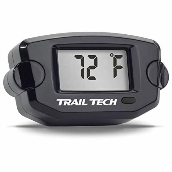 Trail Tech 742-EF8 Surface Mount Universal Temperature Meter w/ Fin Sensor - 8mm - Black