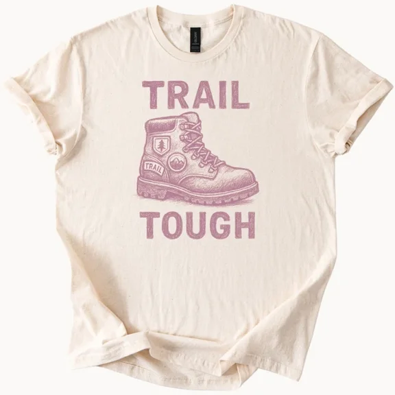 Trail Tough Hiking Boot Tee Adventure Outdoors Hiker Gift Unisex S-5XL Hot Trending Shirt, Vintage Birthday Gift