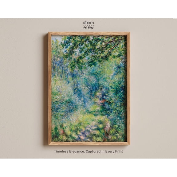 Trail In The Woods By Renoir, Vintage Poster, Minimalist Poster, Classic Poster, Exhibition Print, Modern Home Decor Wall Art, Modern Wall Decor, 12x18 UNFRAMED