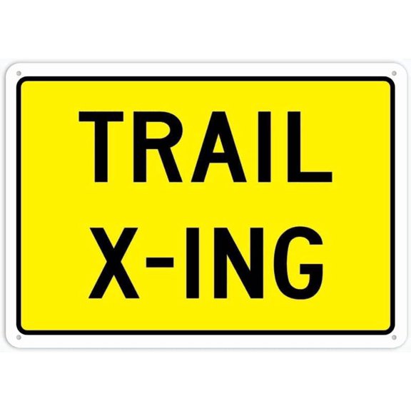 Trail X Ing Sign Home Kitchen Farm Garden Garage Wall Decor 12X8Inch