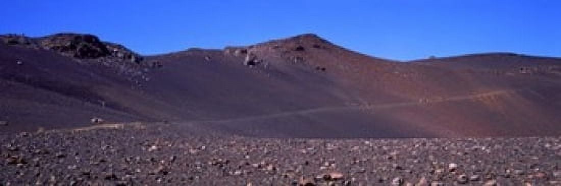 Trail in volcanic landscape Sliding Sands Trail Haleakala National Park Maui Hawaii USA Canvas Art - Panoramic Images (18 x 6)