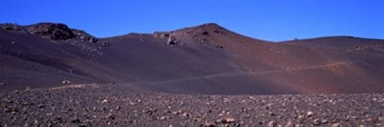 Trail in volcanic landscape Sliding Sands Trail Haleakala National Park Maui Hawaii USA Canvas Art - Panoramic Images (36 x 12)