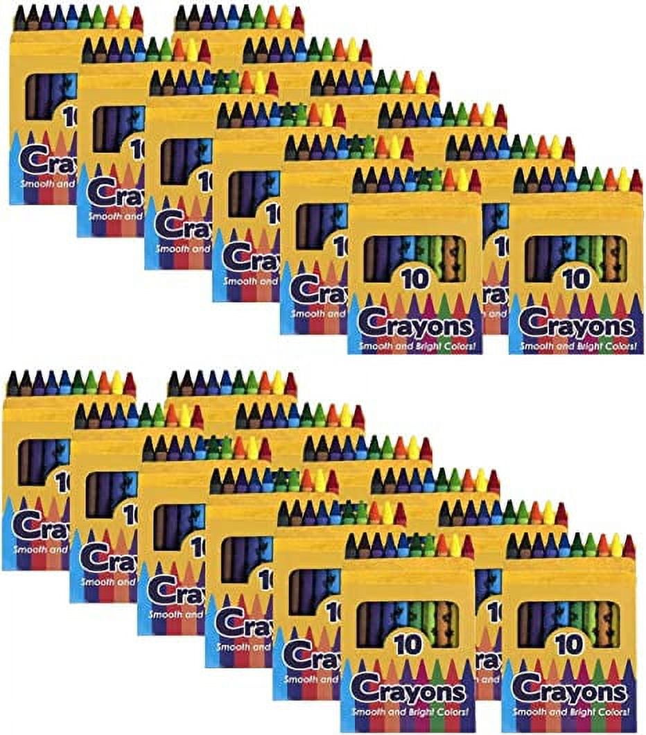  Tenceur 100 Pcs Single Color Crayon Bulk Crayons Coloring  Crayon Party Favors Crayon Set Kids' Crayons for Kids Adults Teacher  Painting Classrooms Groups Party School Art Gifts Supplies (Black) 